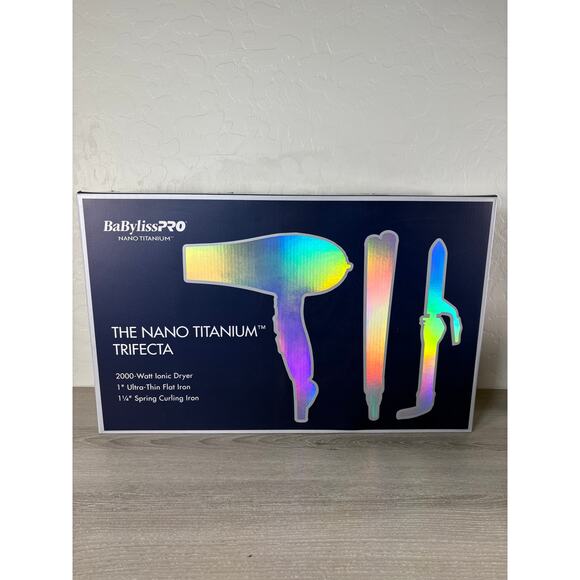 BaByliss PRO Nano Titanium Trifecta Hair Styling Set- NIB - Picture 1 of 3